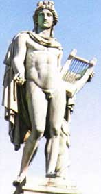 Apolo, dios griego de la música. Fuente: Google Imágenes